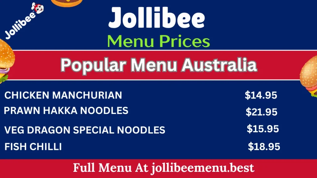 Jollibee Australia Menu And Prices