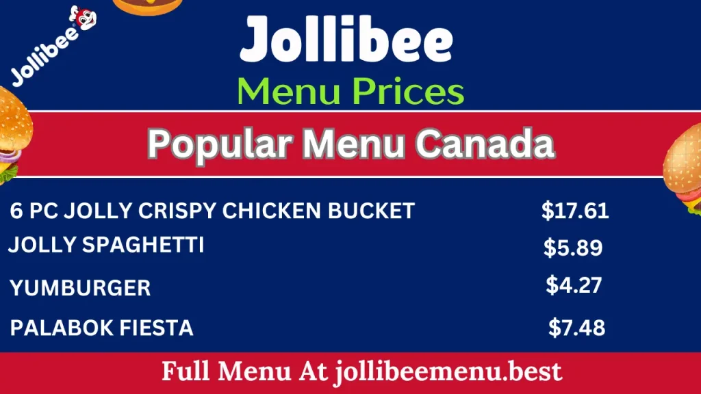 Jollibee Canada Menu & Prices